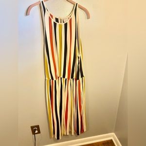 Eshakti Colorful Striped Tank Dress